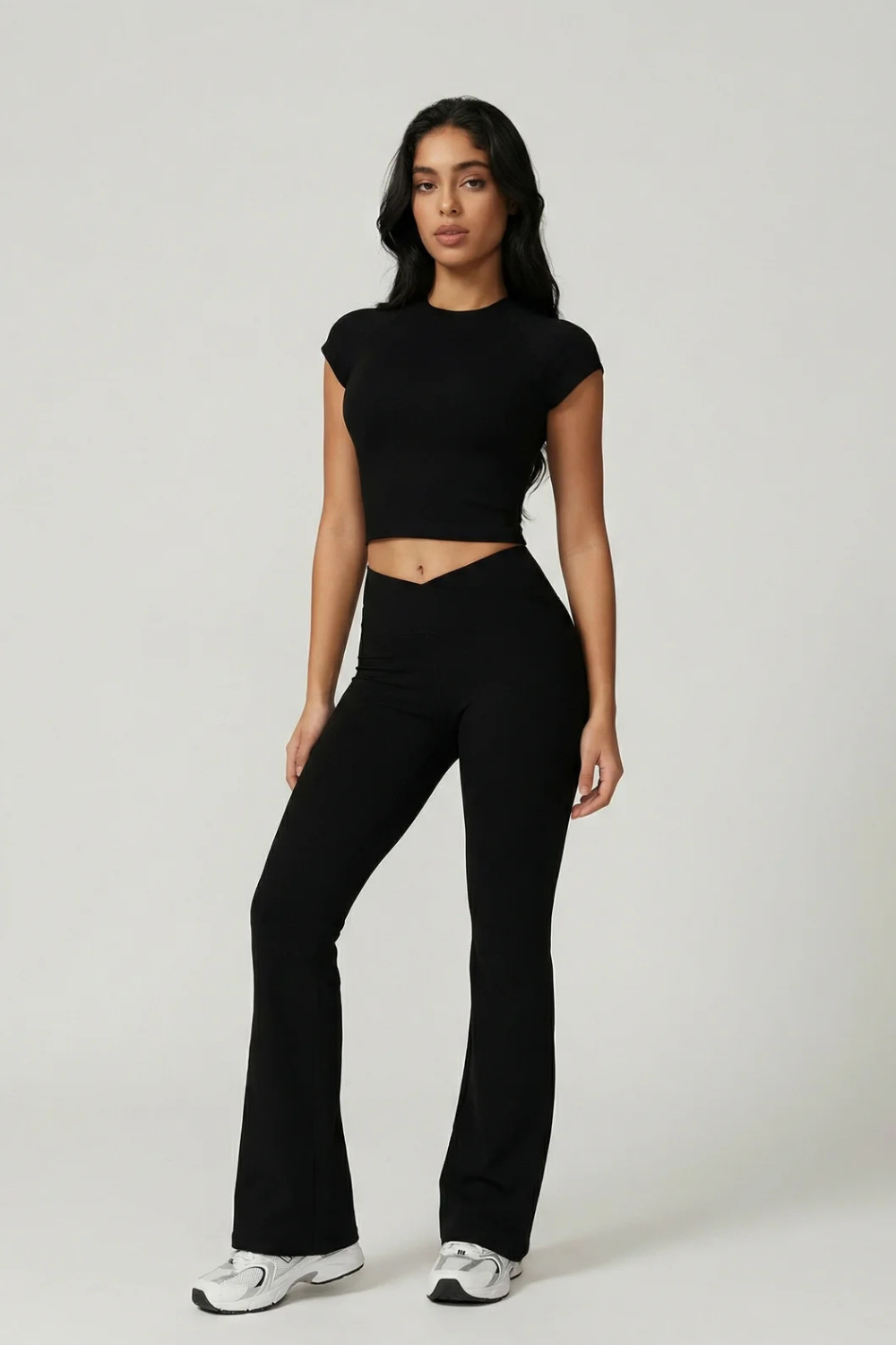 Elevare Flow – High-Waisted Flared – Leggings Set-15134061330805-ELLVN GYMWEAR