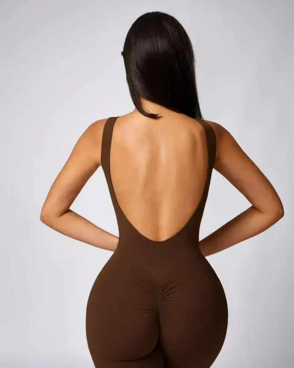 Kalani – Open-back design – Workout jumpsuit-15134026695029-Nancy & Mae Savannah