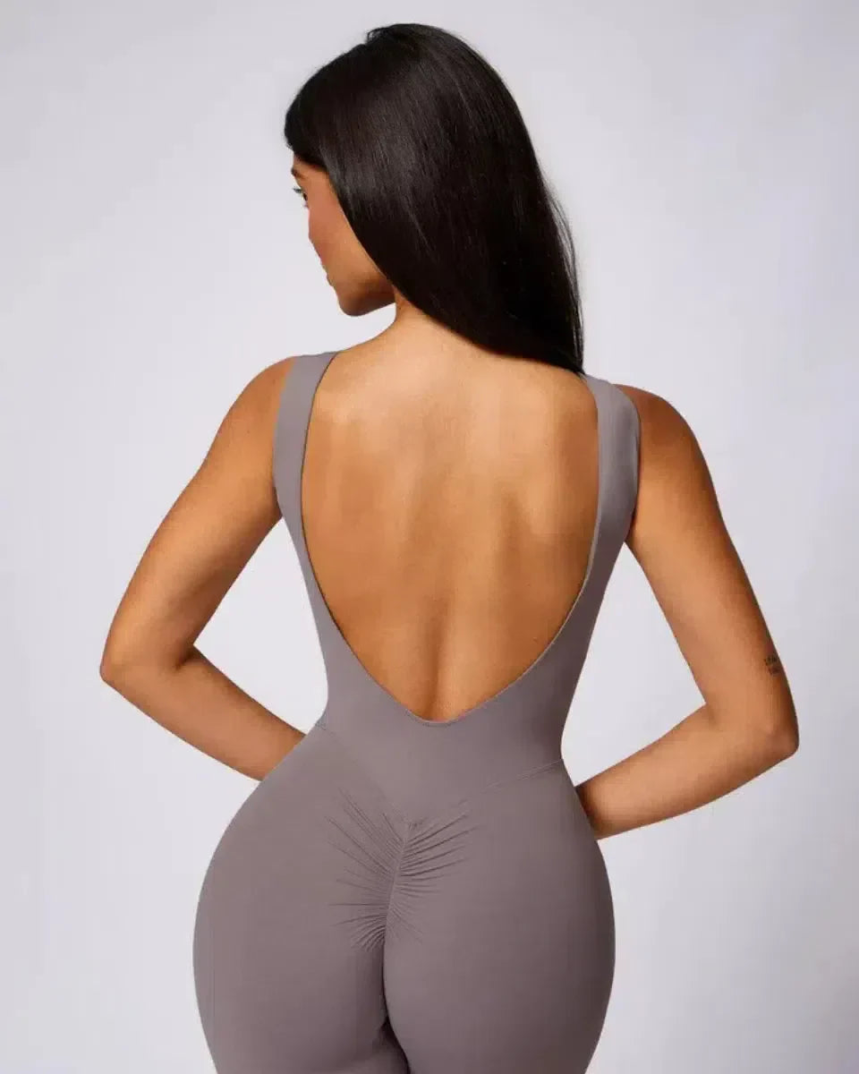Kalani – Open-back design – Workout jumpsuit-15134026695029-Nancy & Mae Savannah