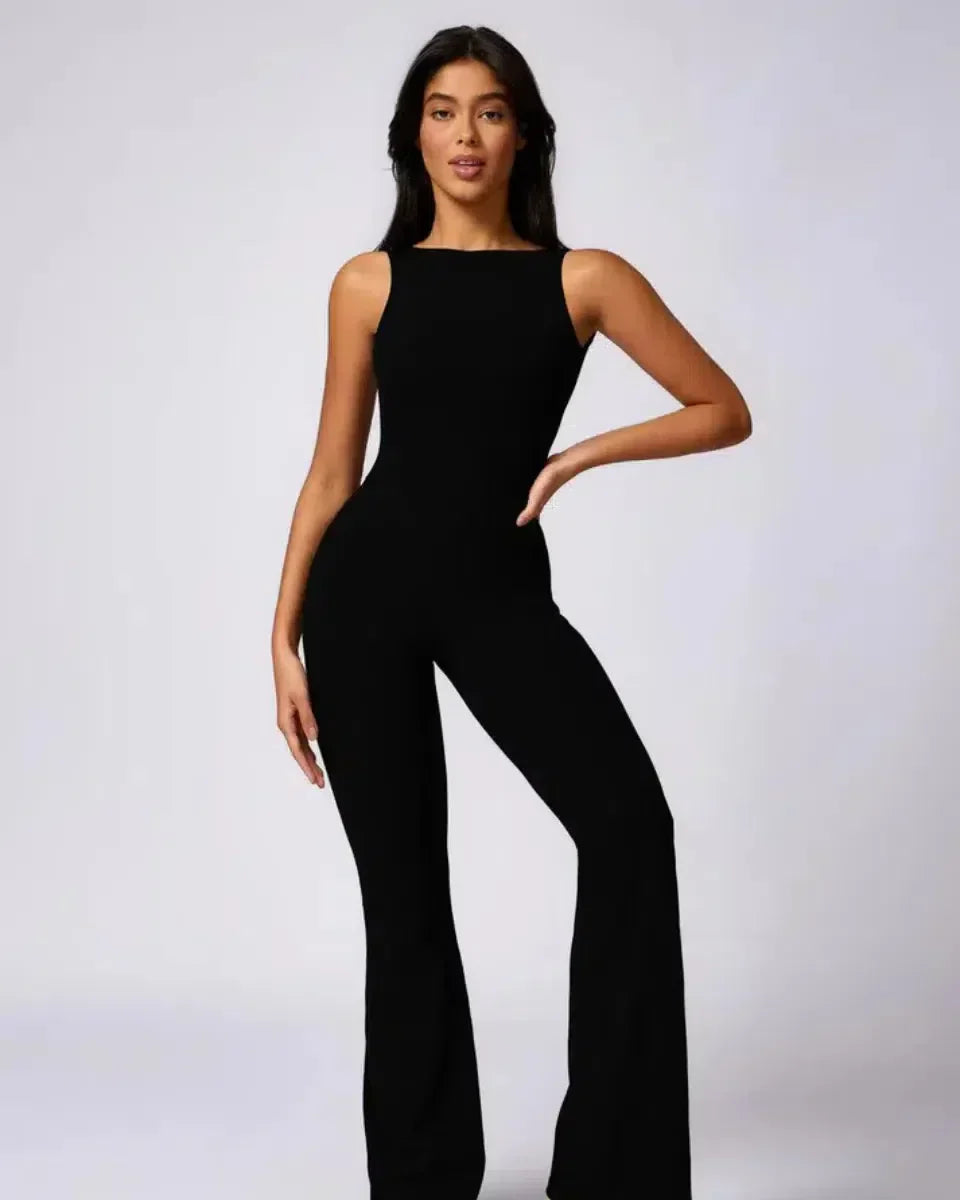 Kalani – Open-back design – Workout jumpsuit-15134026695029-Nancy & Mae Savannah