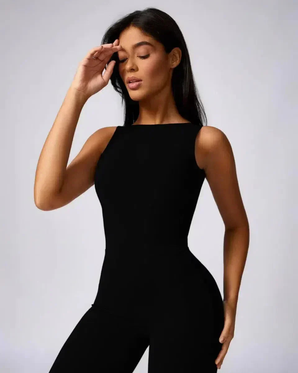 Kalani – Open-back design – Workout jumpsuit-15134026695029-Nancy & Mae Savannah