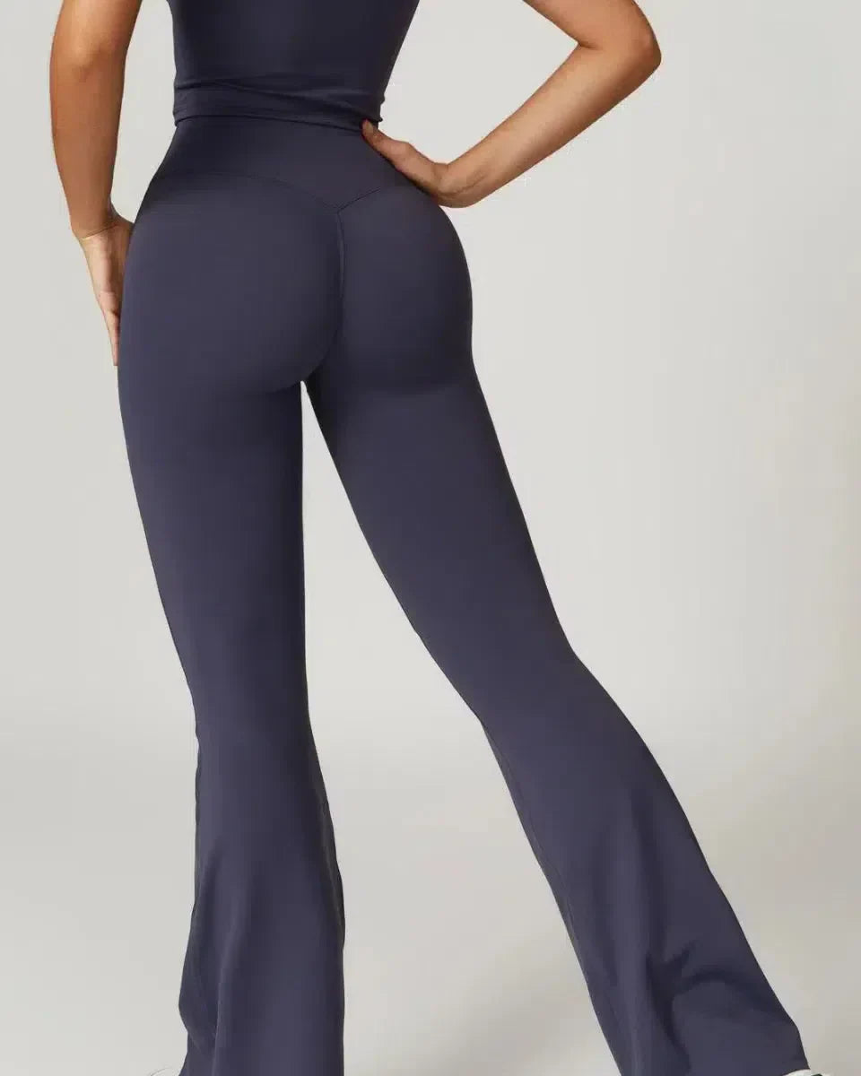 Mila – High-waisted fit – Gym-ready flared leggings-15134058381685-Nancy & Mae Savannah