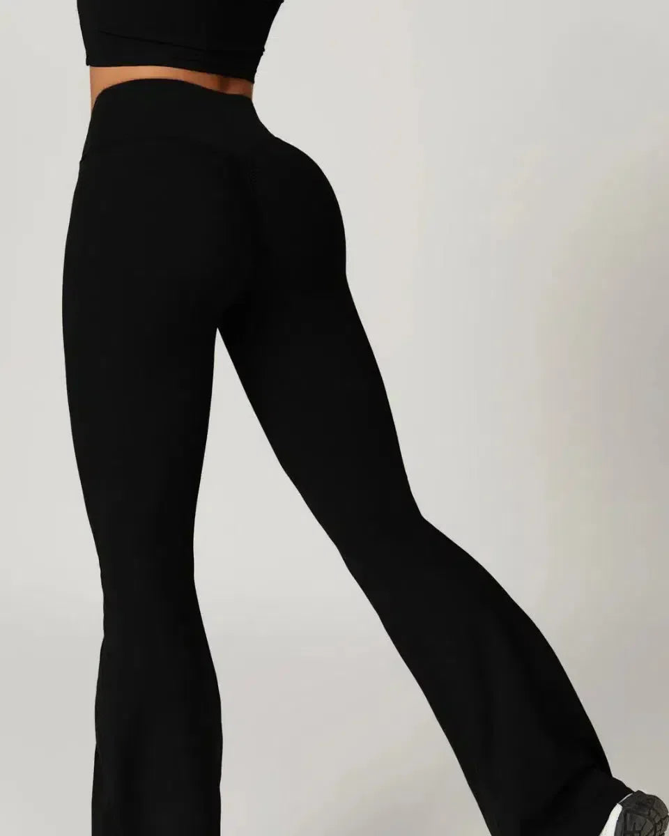 Mila – High-waisted fit – Gym-ready flared leggings-15134058381685-Nancy & Mae Savannah