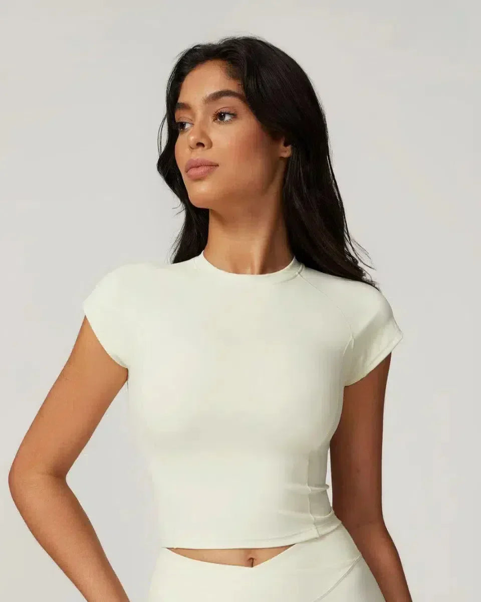 Orsola – Luxe finish – Cropped gym top-15134027252085-Nancy & Mae Savannah