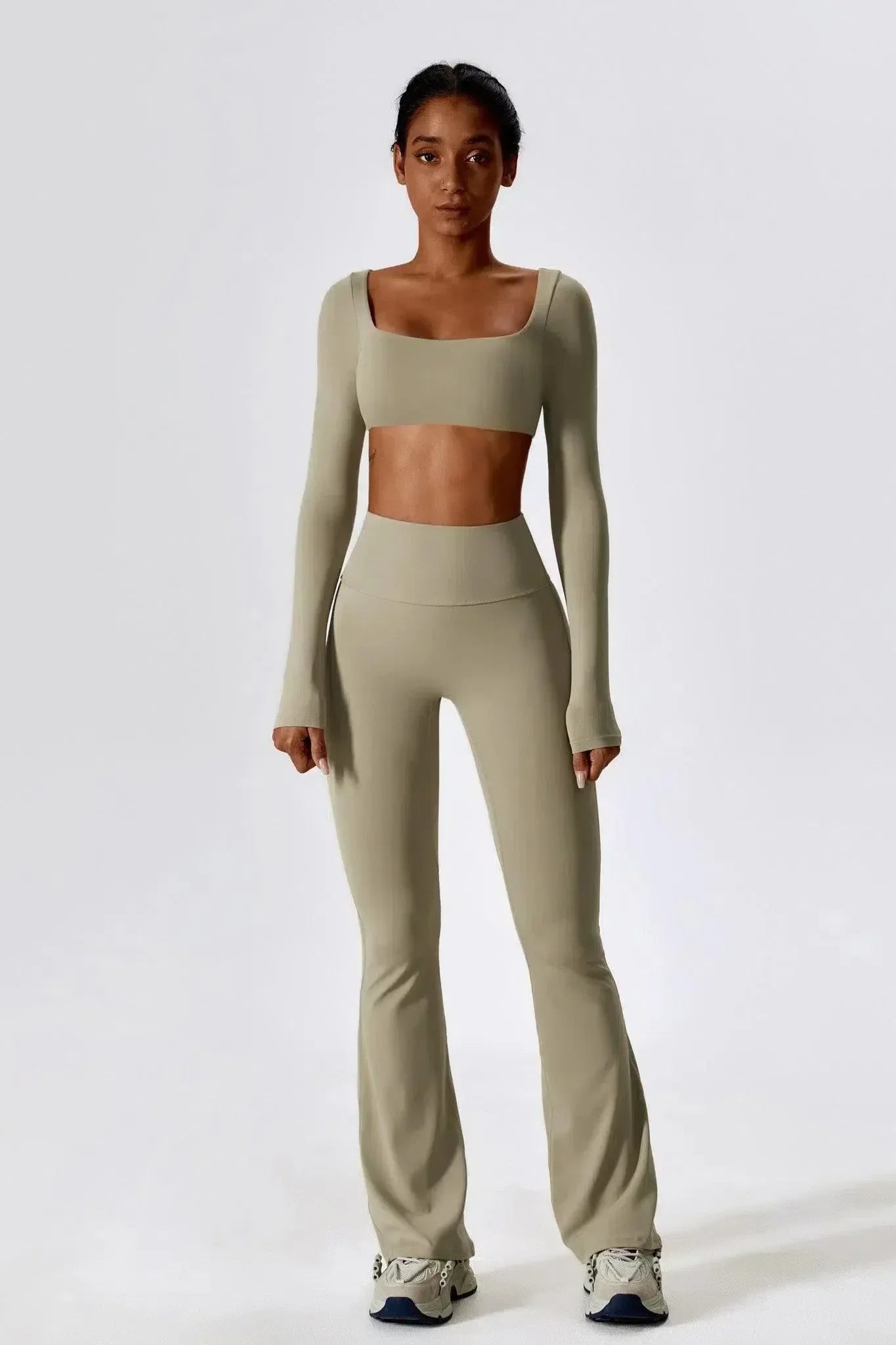 Priya – High-waisted fit – Flared leggings-15134060970357-Nancy & Mae Savannah