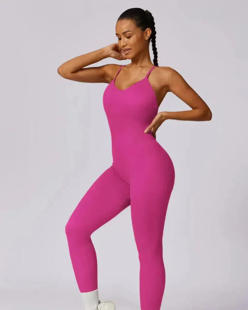 Solara – V-neckline – Modern active jumpsuit-15134026432885-ELLVN GYMWEAR
