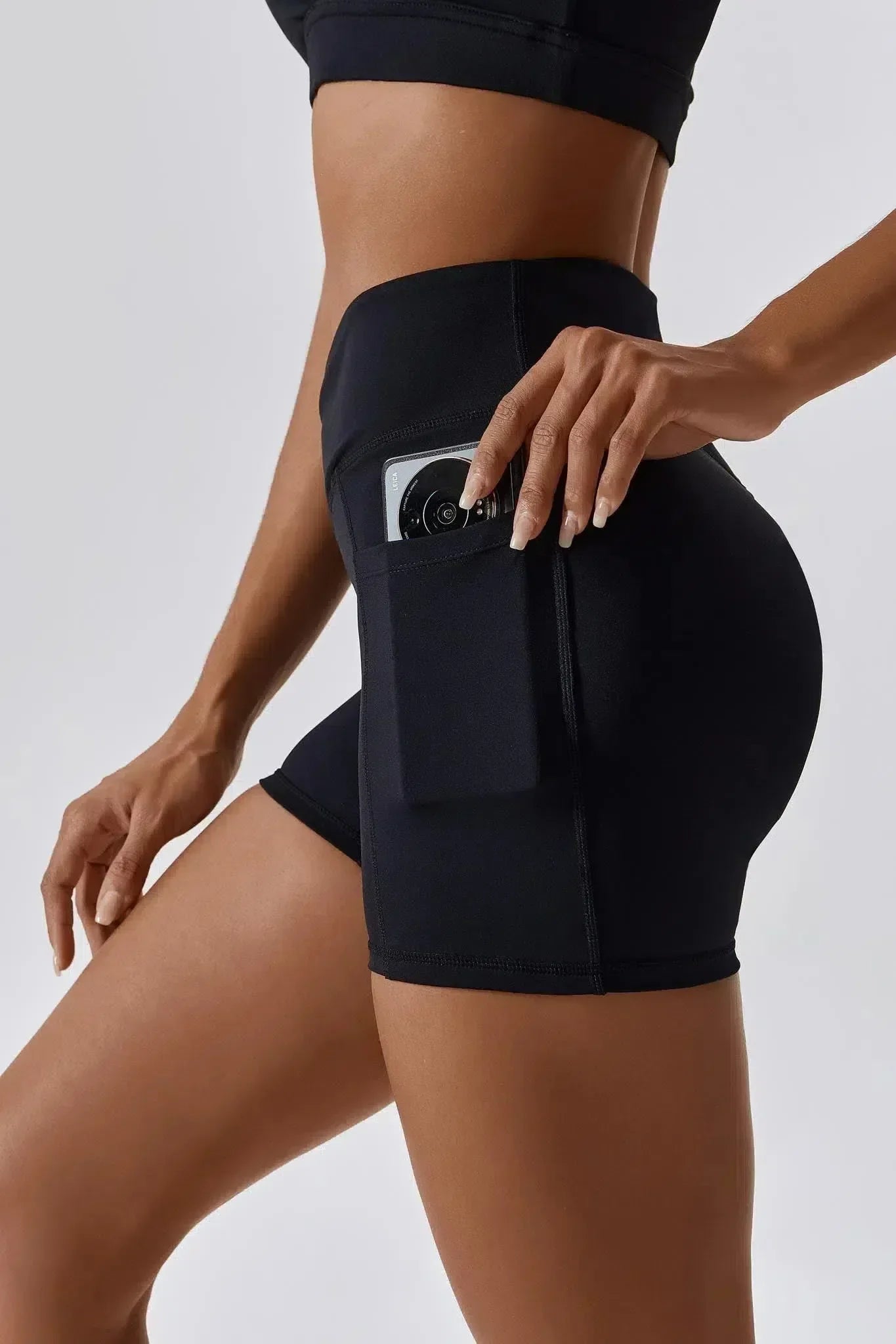 Vesper – Crossover waistband – High-waisted shorts-15134043767157-Nancy & Mae Savannah